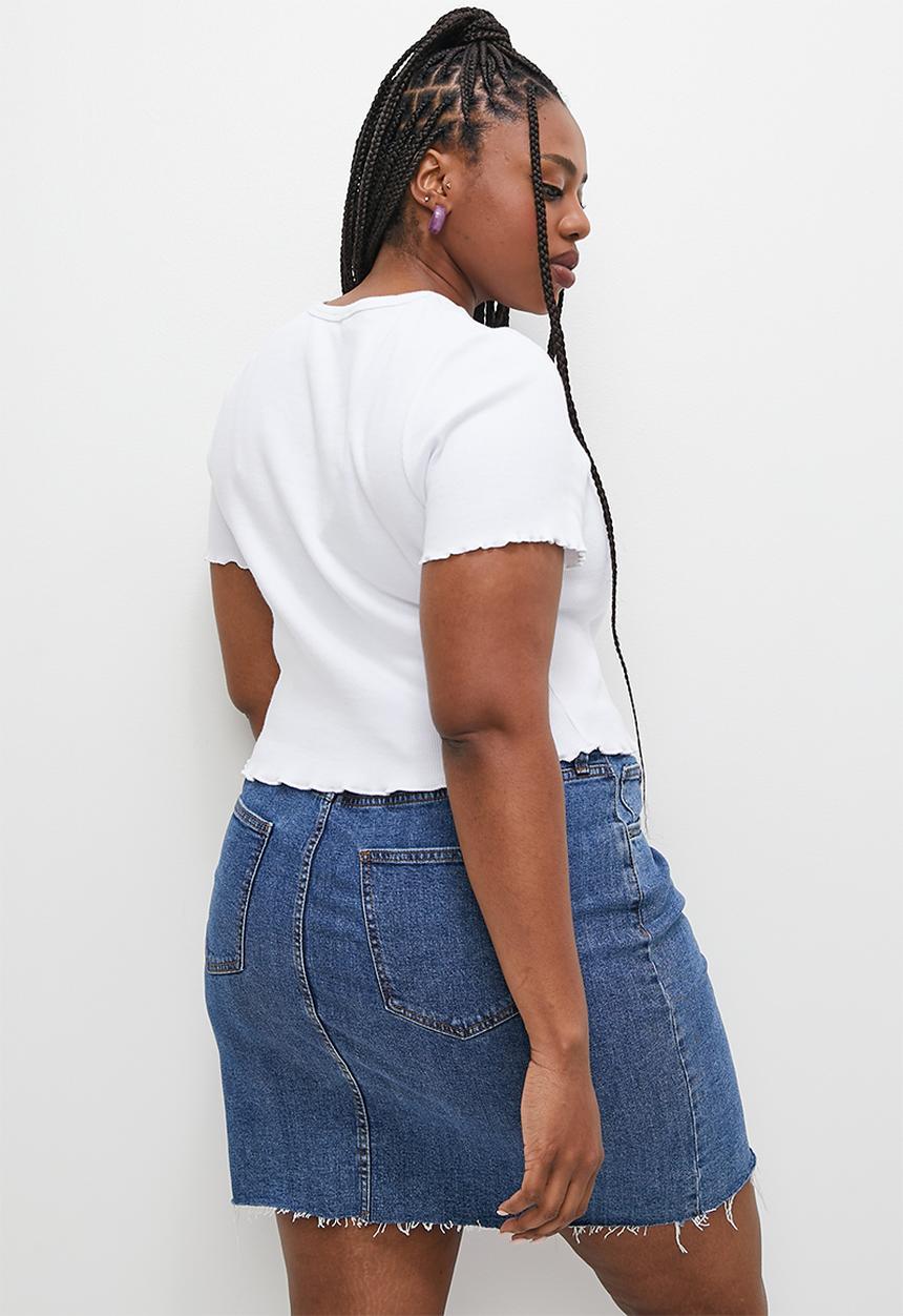 Blake - Baby tee - white