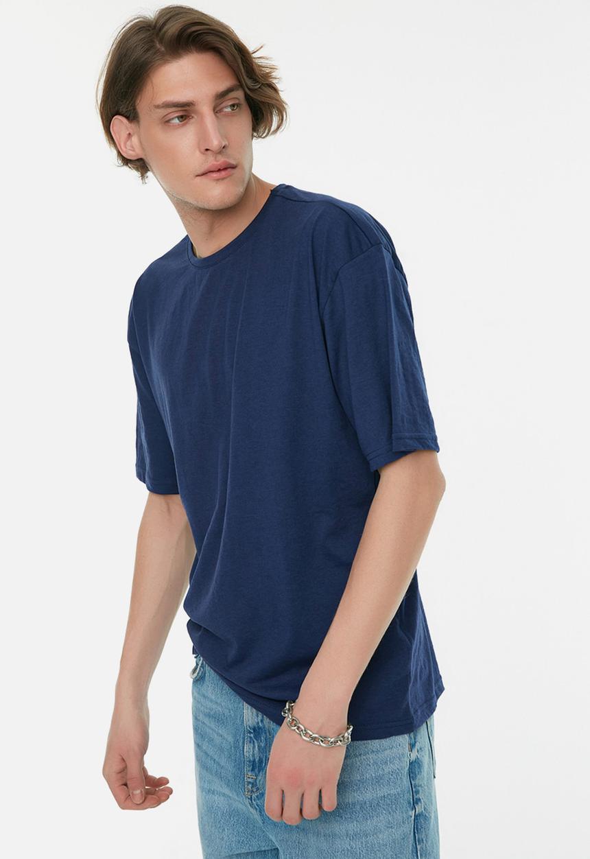 Trendyol - Garfield back print relaxed fit tee - navy