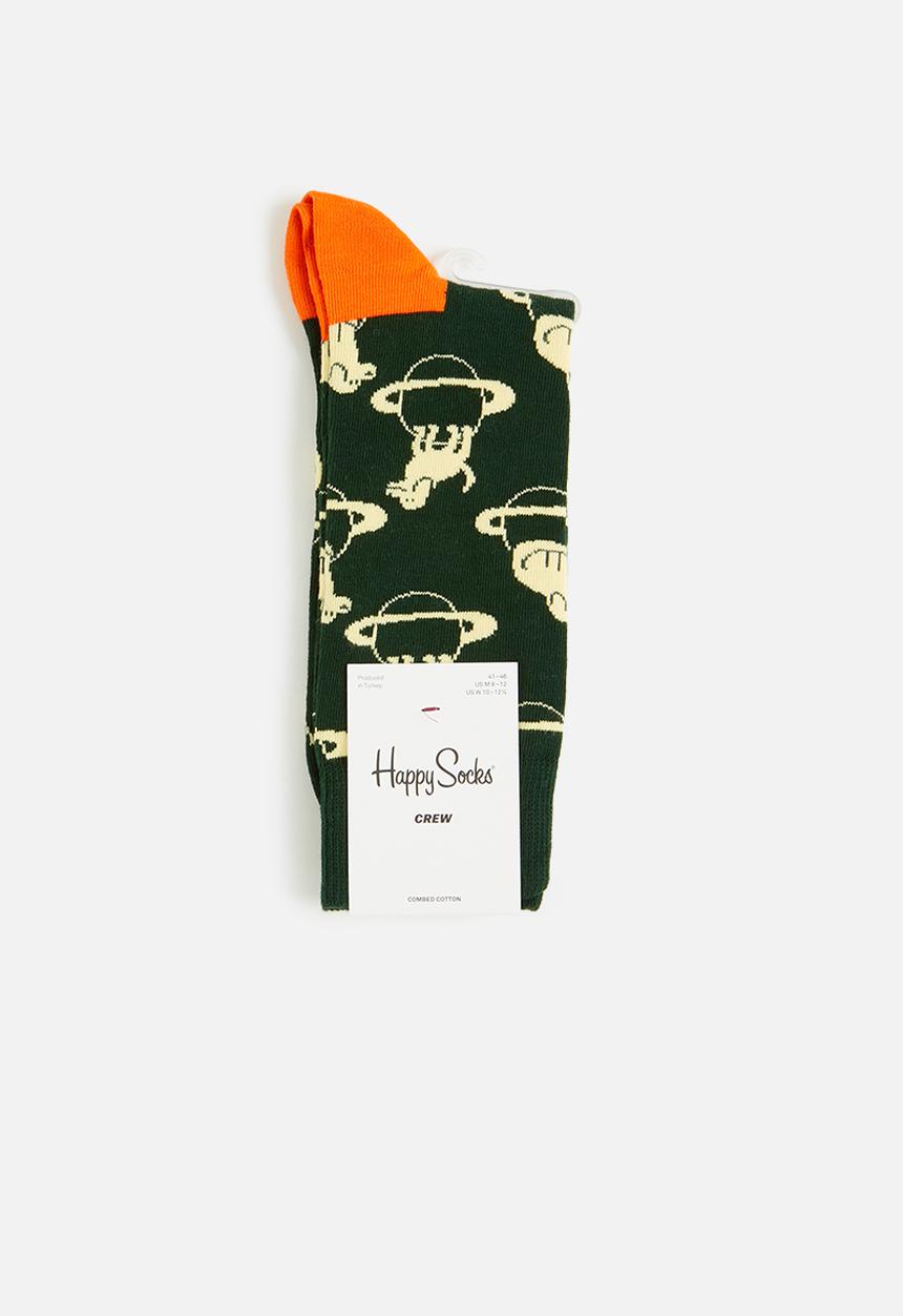 Happy Socks - Space dog socks - khaki