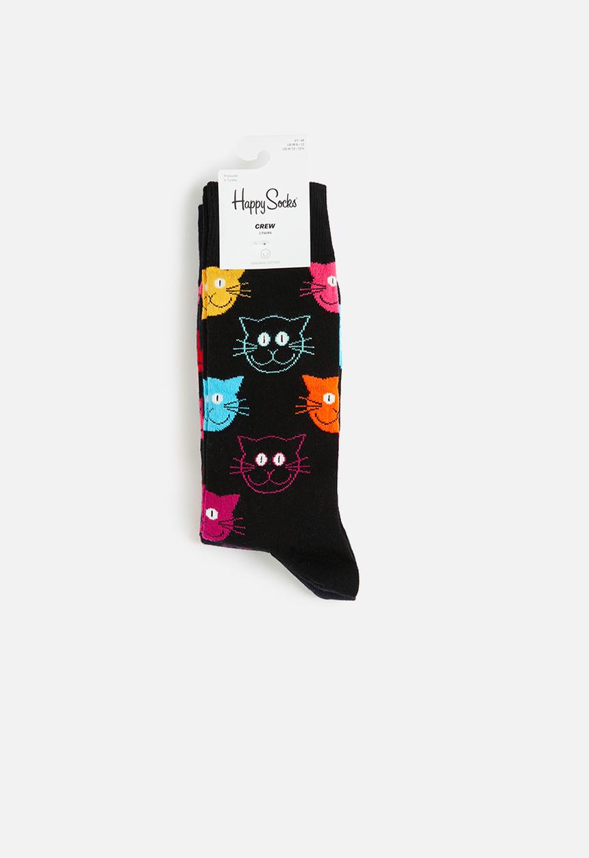 Happy Socks - 2-Pack classic cat socks - multi 