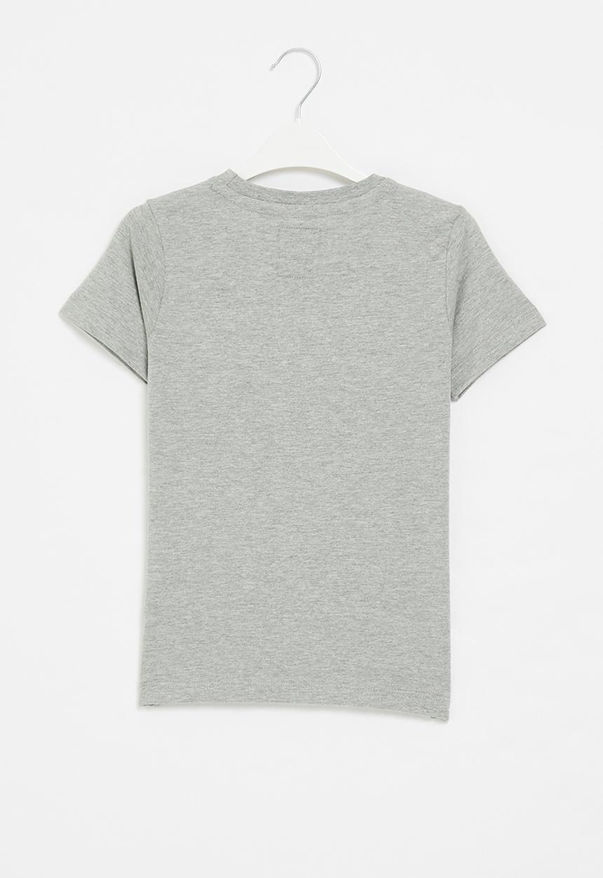 Aca Joe - Boys aca joe emblem print tee - grey melange