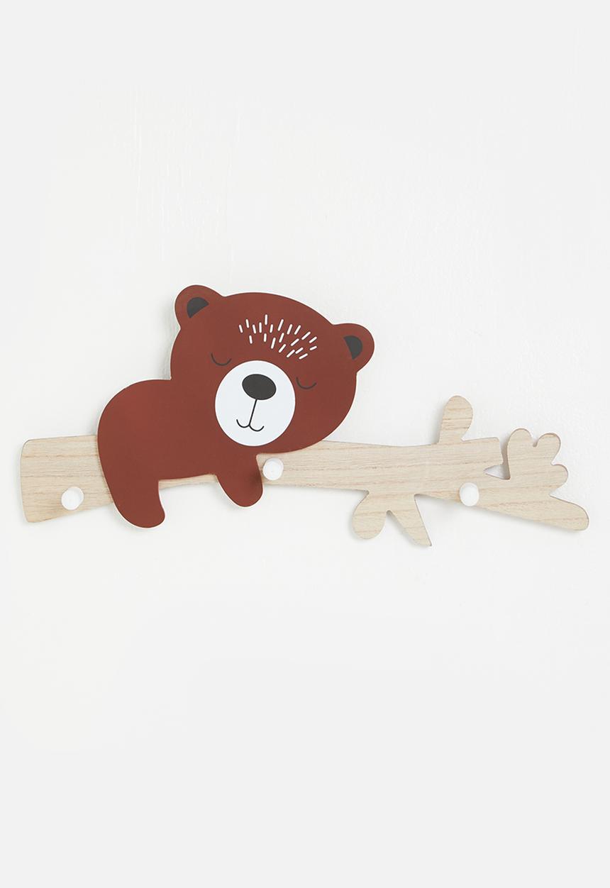 H&S - Bear coat rack - brown 