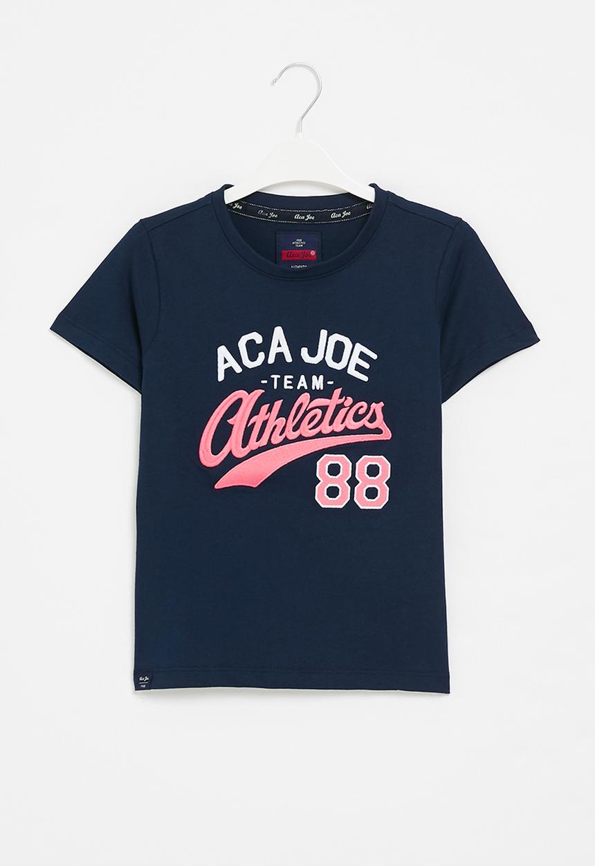 Aca Joe - Boys aca joe print tee - blue