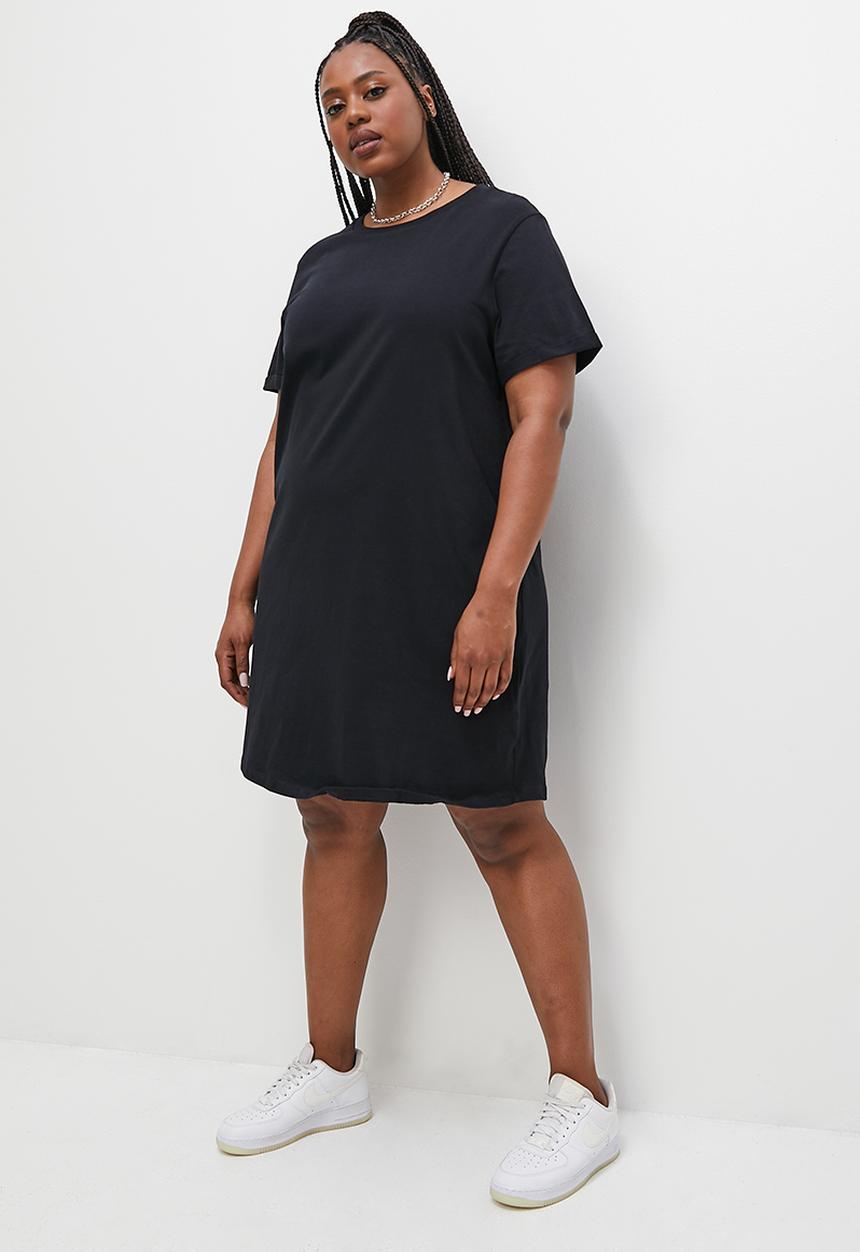 Blake - Plus mini T-shirt dress - black