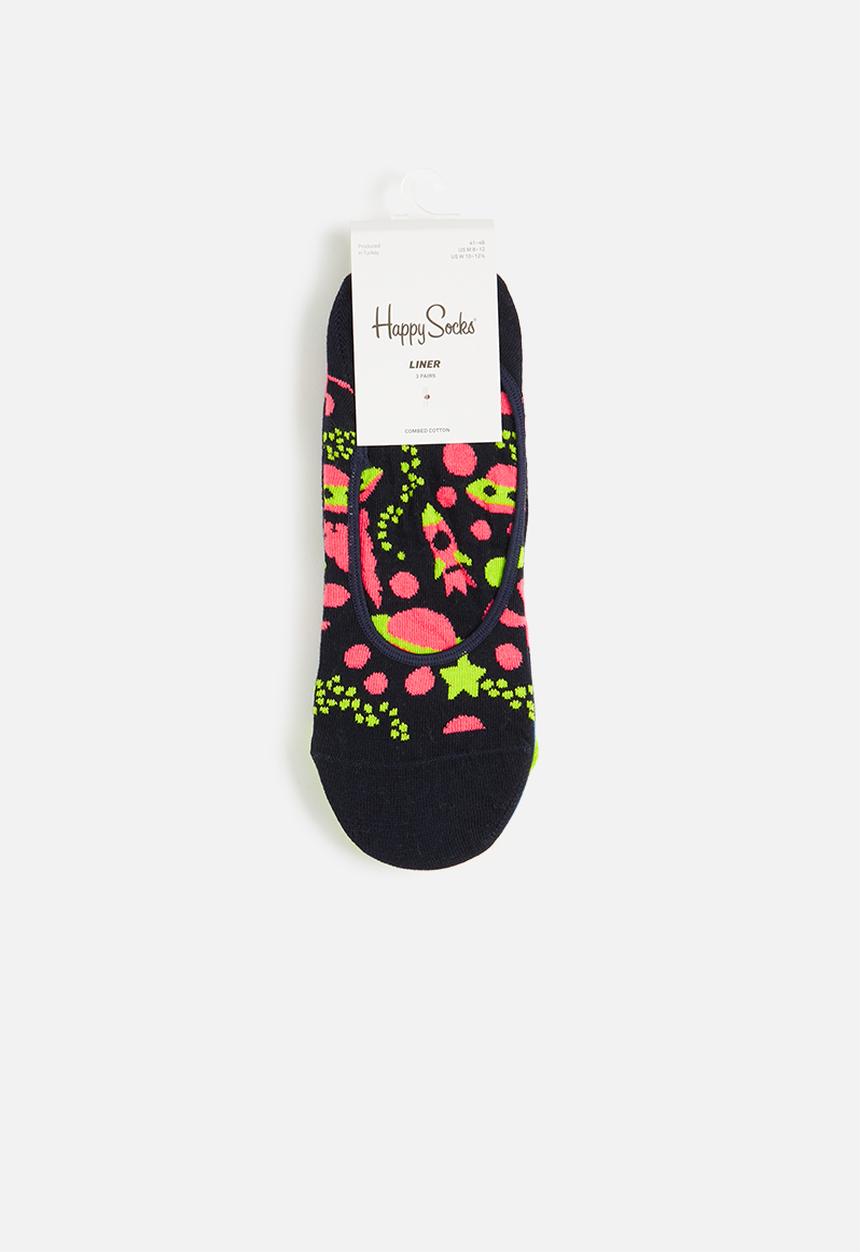 Happy Socks - 3-Pack into space liner socks - multi