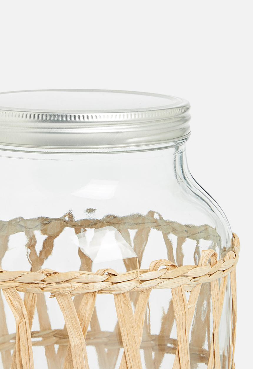 Excellent Houseware - Jamboree beverage dispenser - rattan