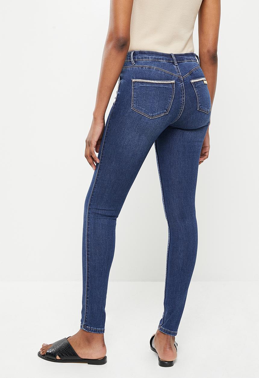 SISSY BOY - Axel skinny with pocket bling - dark vintage