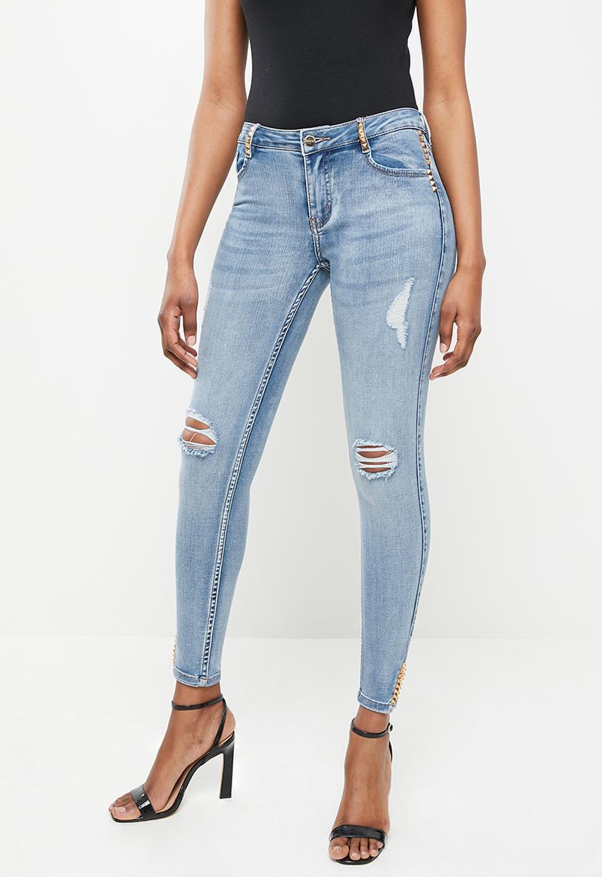 SISSY BOY - Jon jon skinny with studs - med vintage