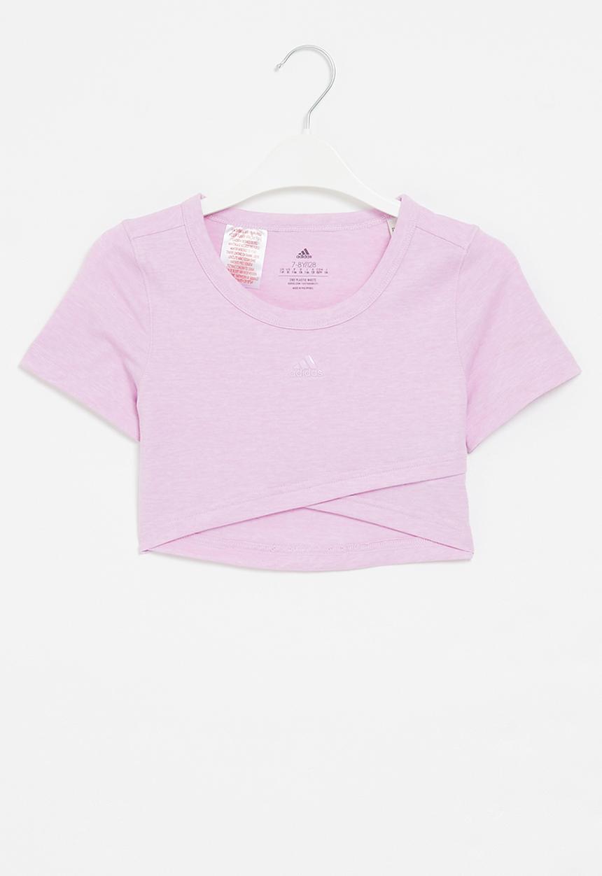 adidas Originals - G yoga crop tee - bliss lilac