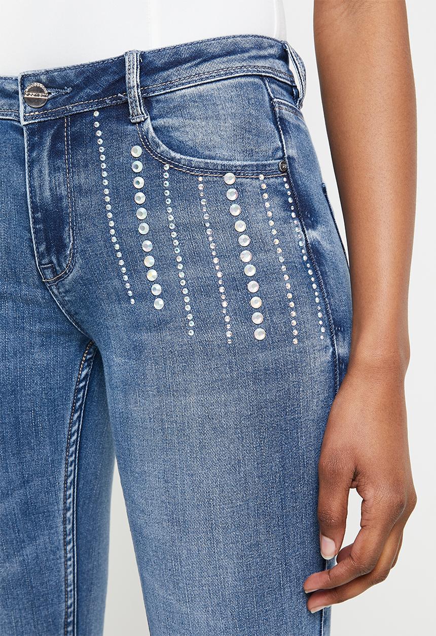 SISSY BOY - Jon jon skinny with bling detail - med vintage