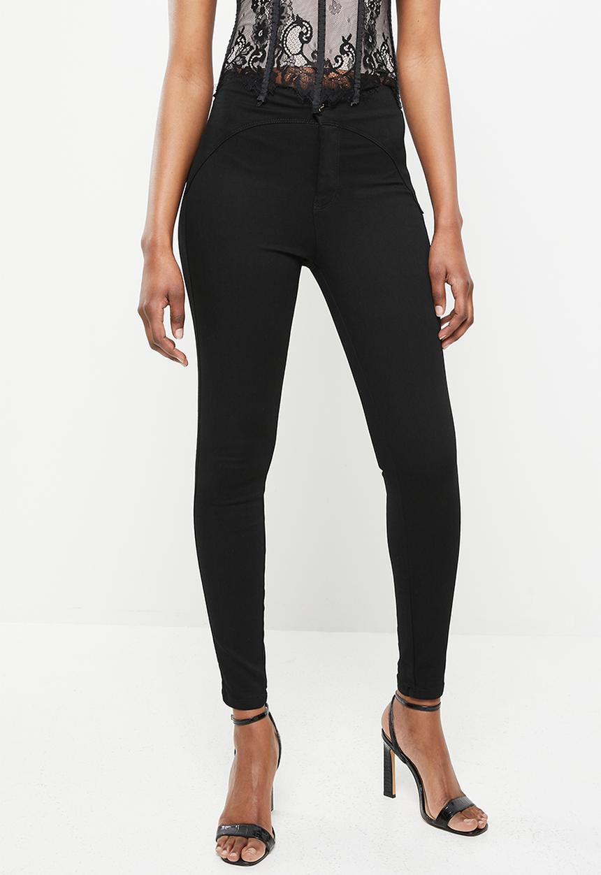 SISSY BOY - Ryder flat front with back buckle detail - black