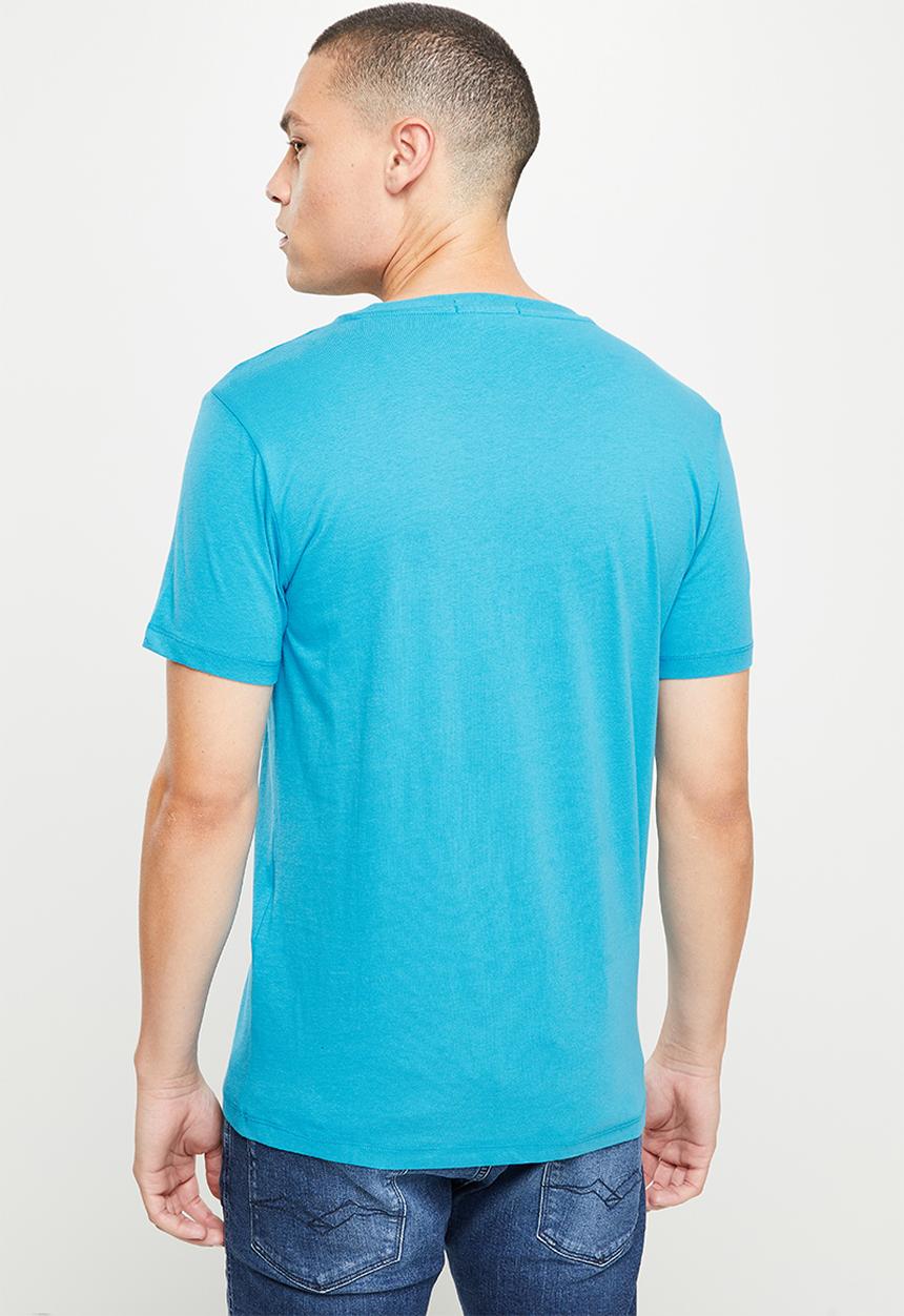 Replay - Basic jersey 81 print - teal