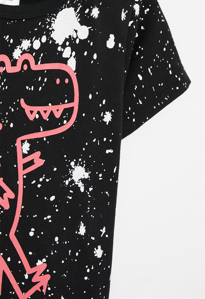 Pop Candy - Dino tee - black