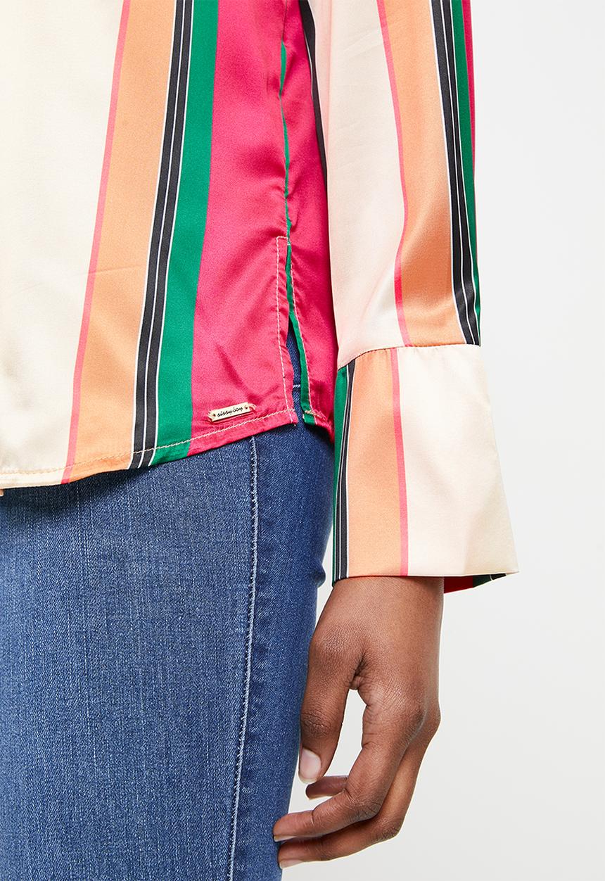 SISSY BOY - Stripe shirt with collar - multi