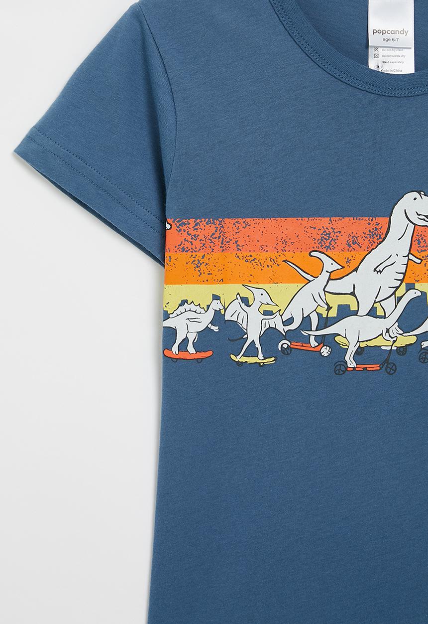 Pop Candy - Dino tee - blue & multi
