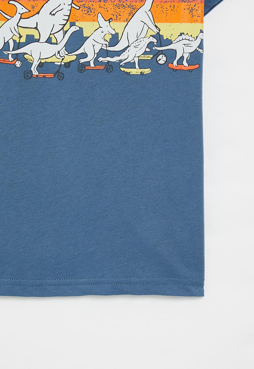 Pop Candy - Dino tee - blue & multi