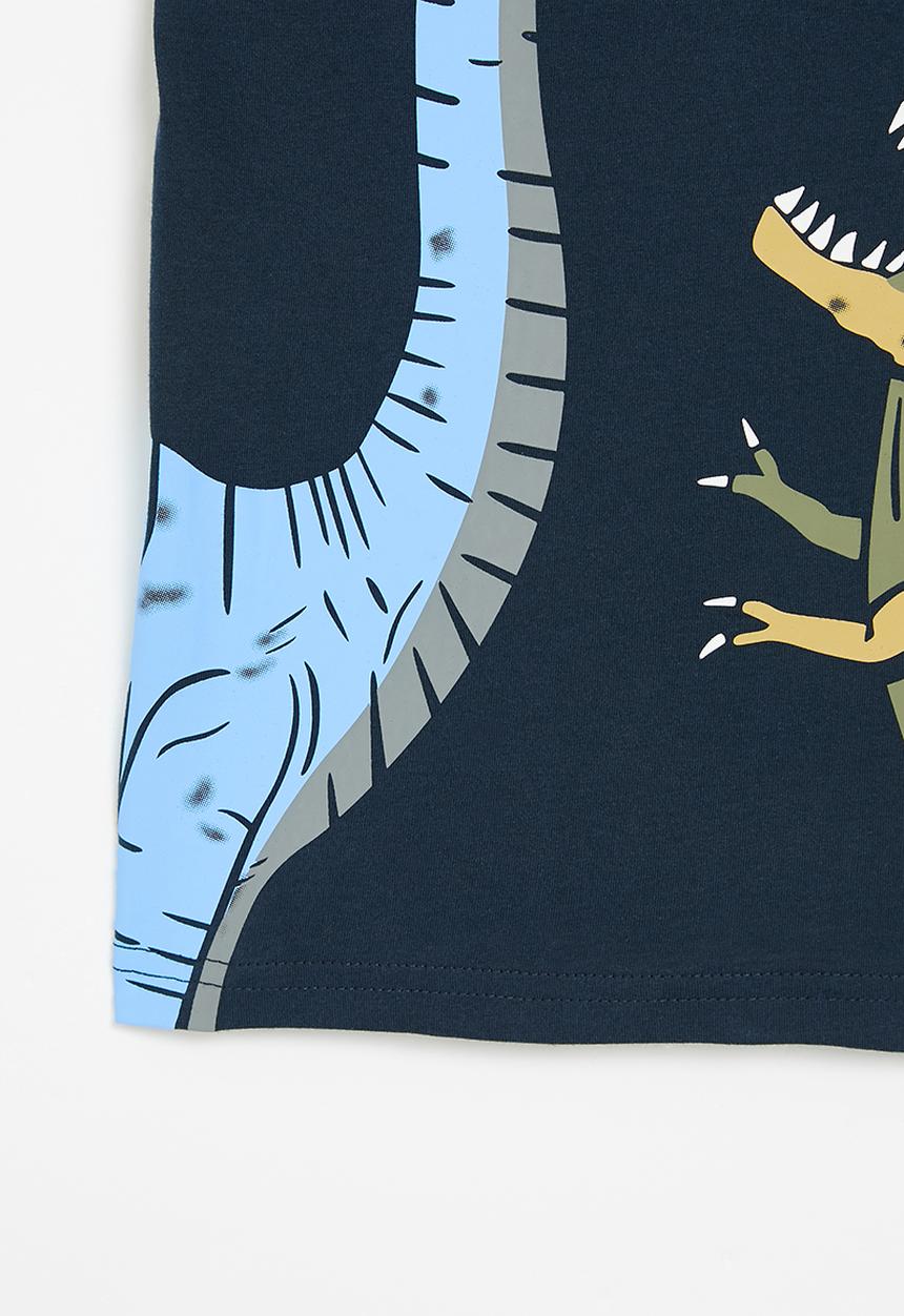 Pop Candy - Dino friend tee - navy