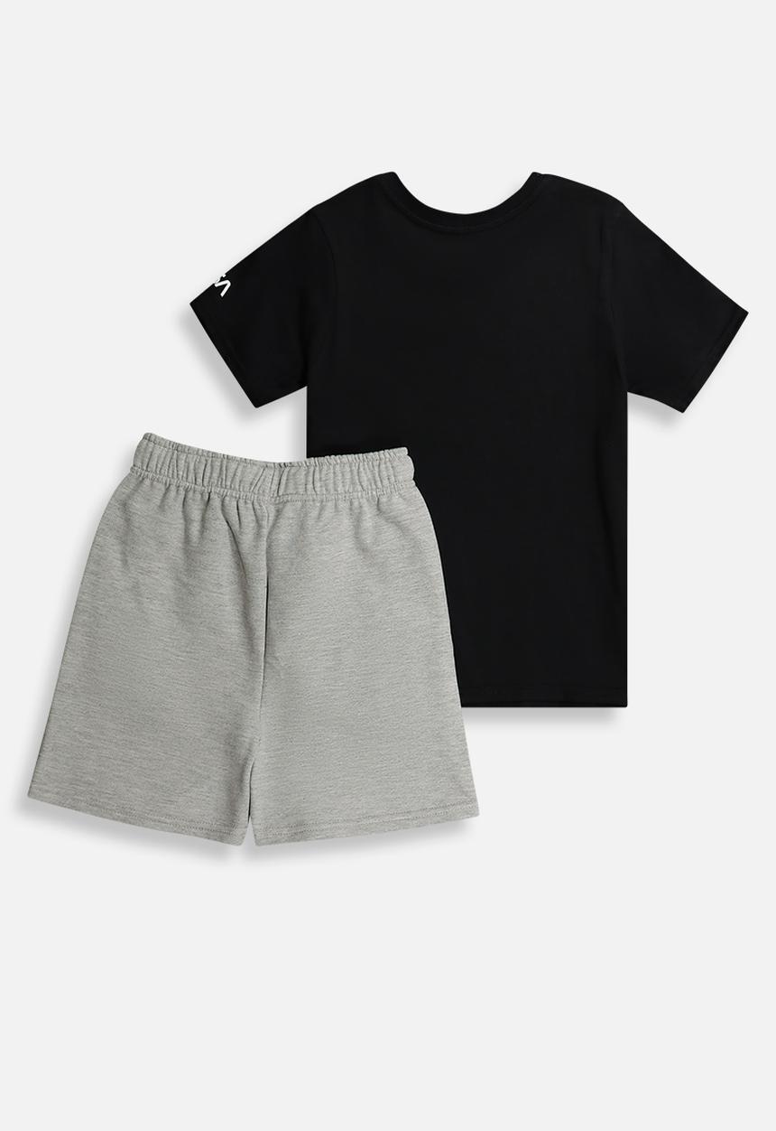 Superbalist - NASA T-shirt & sweat short set - black/grey
