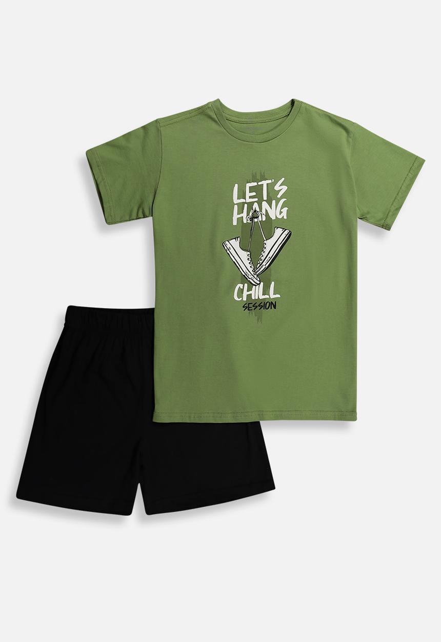 Superbalist - Summer pj set - African sage & black