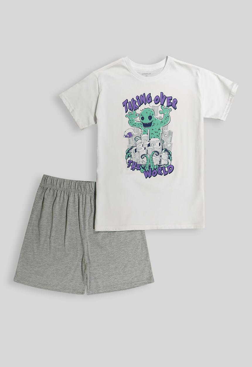 Superbalist - Summer pj set - white & grey