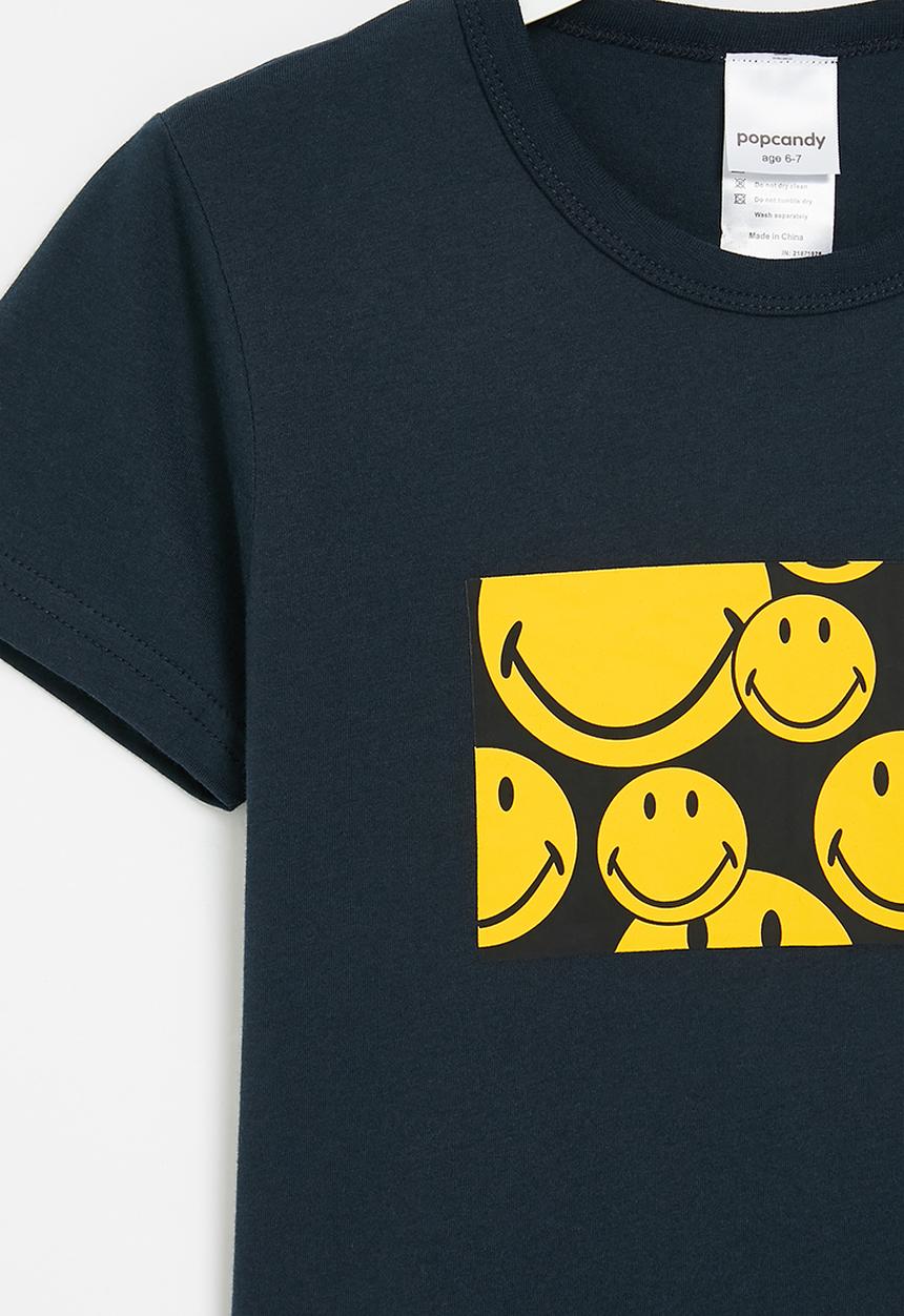 Pop Candy - Smiley tee - navy