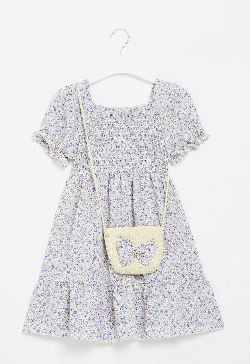 Pop Candy - Puff sleeve dress - blue