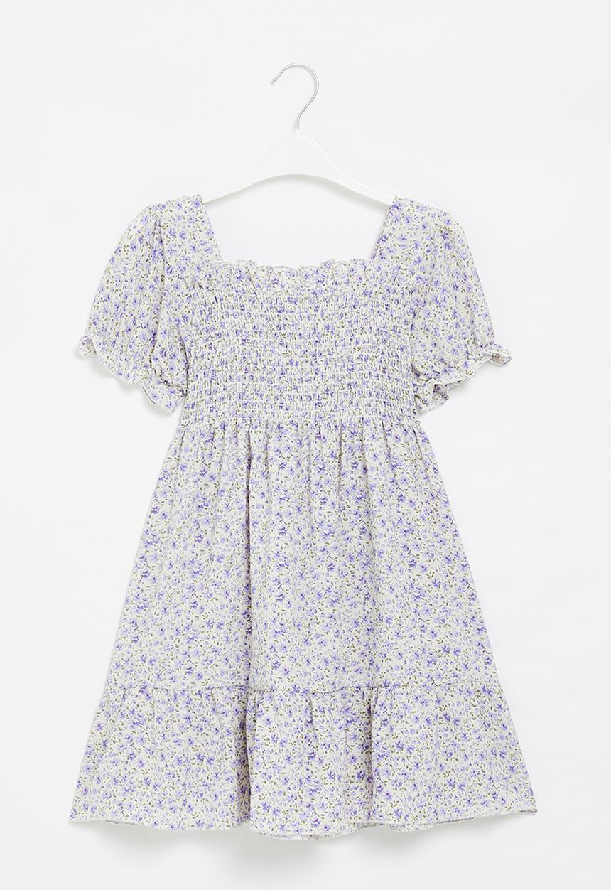 Pop Candy - Puff sleeve dress - blue