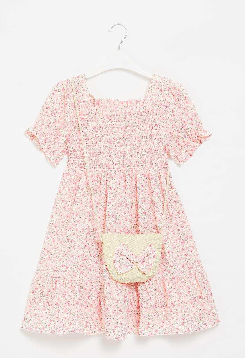 Pop Candy - Puff sleeve dress - pink