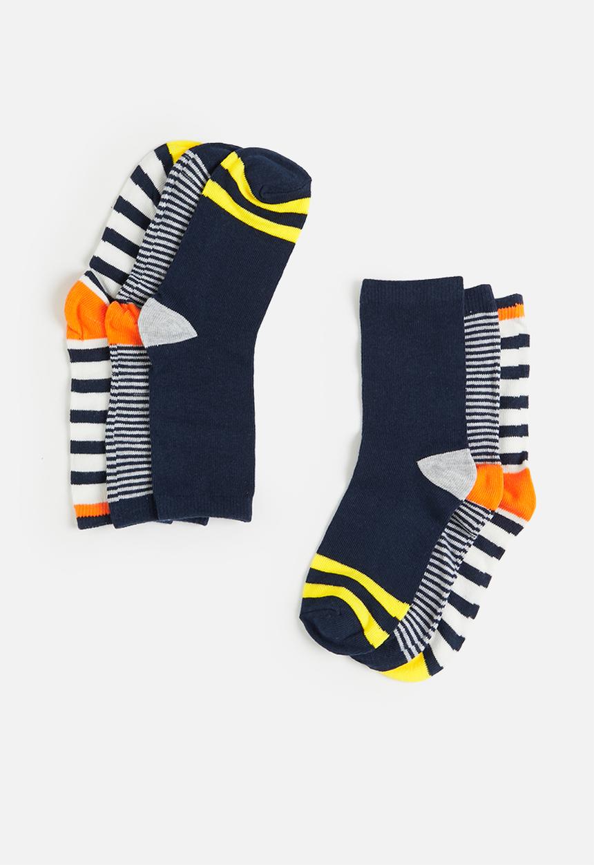 MINOTI - 3-pack stripe knitted socks - multi
