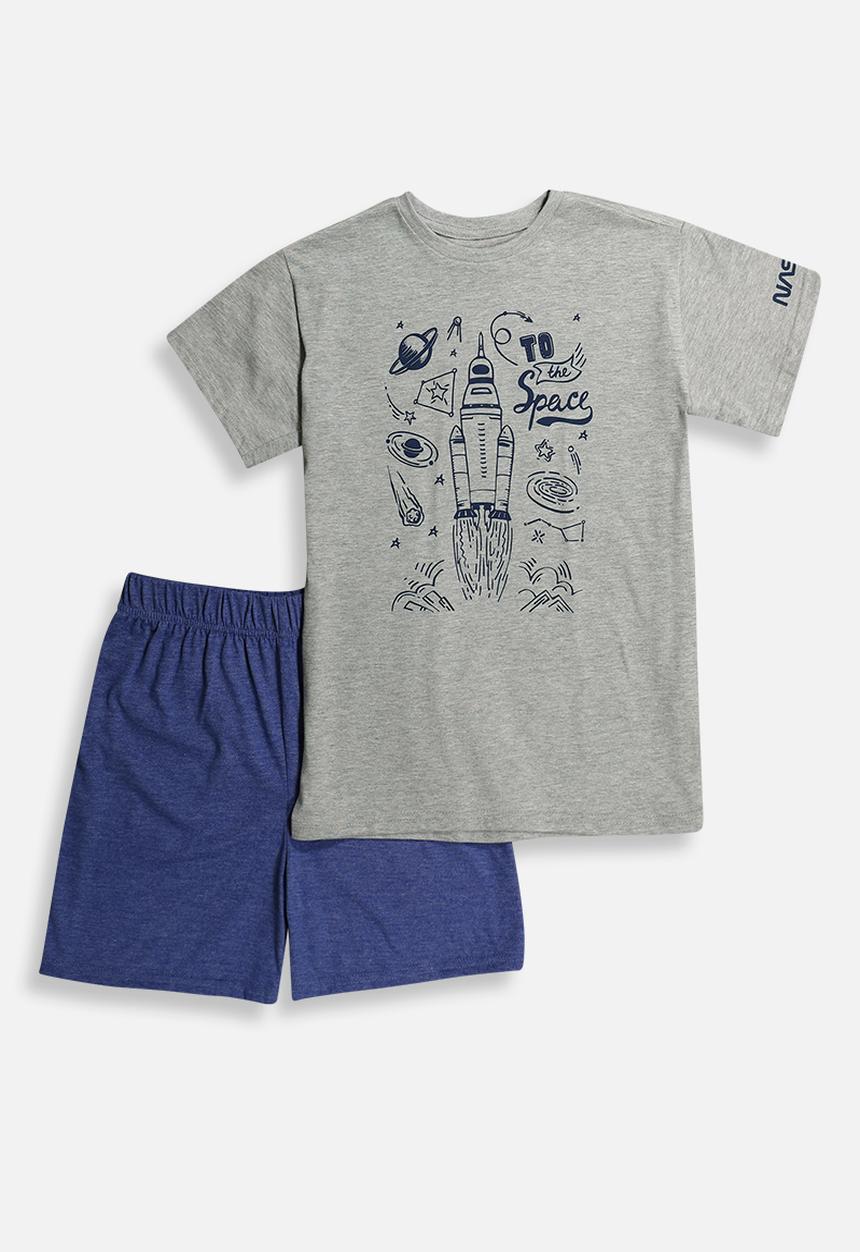 Superbalist - NASA summer pj set - grey/blue