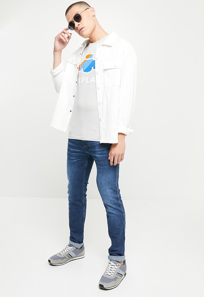Replay - Anbass slim fit 573 clouds jeans - blue