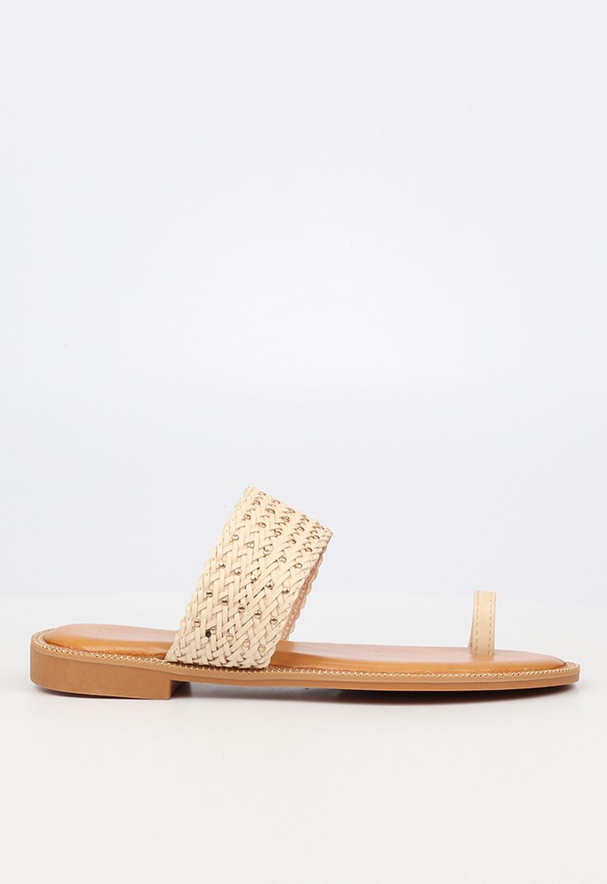 Miss Black - Murano11 toe post sandal - nude