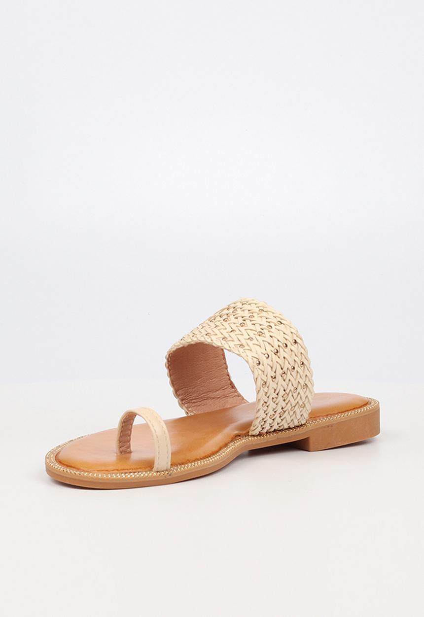 Miss Black - Murano11 toe post sandal - nude