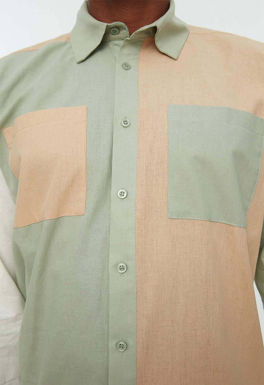 Trendyol - Colour block slim fit shirt - multi