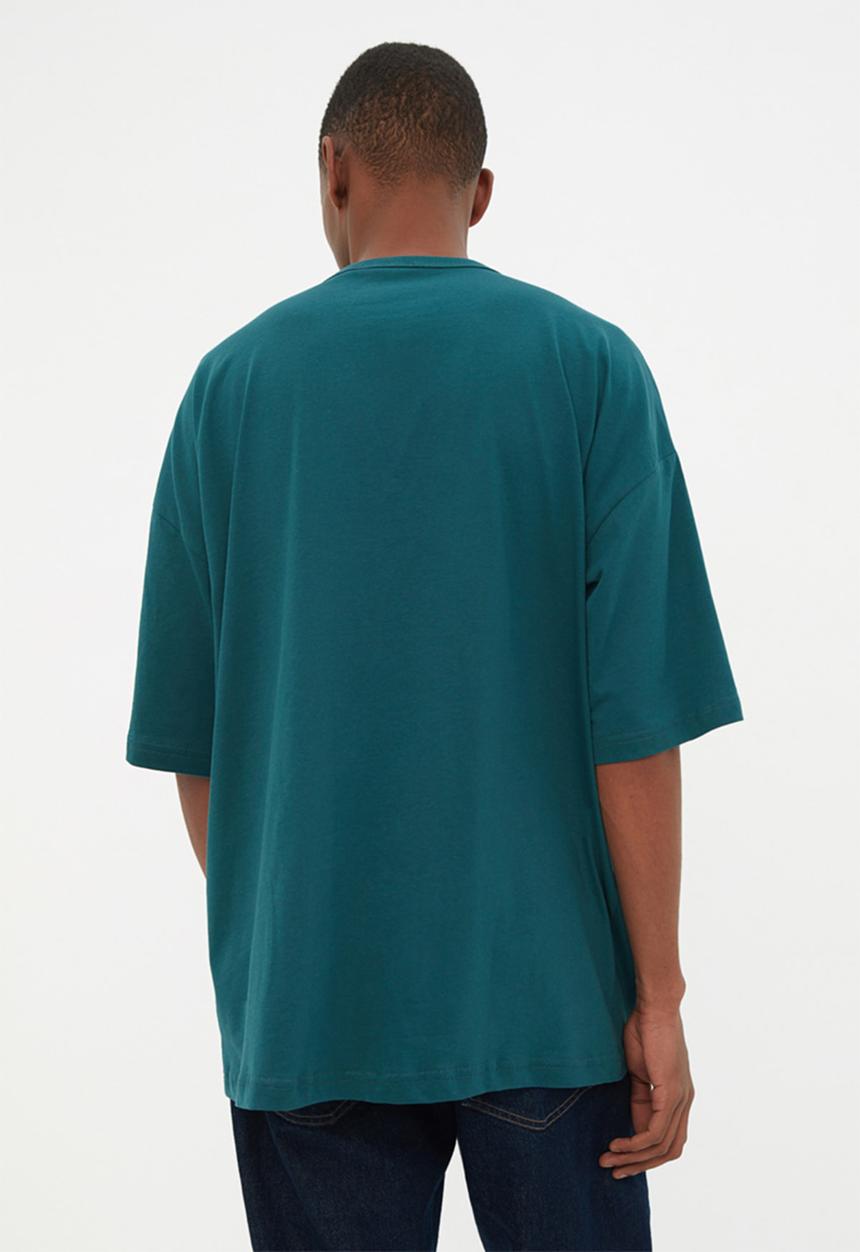 Trendyol - Zac short sleeve patch pocket tee - petrol