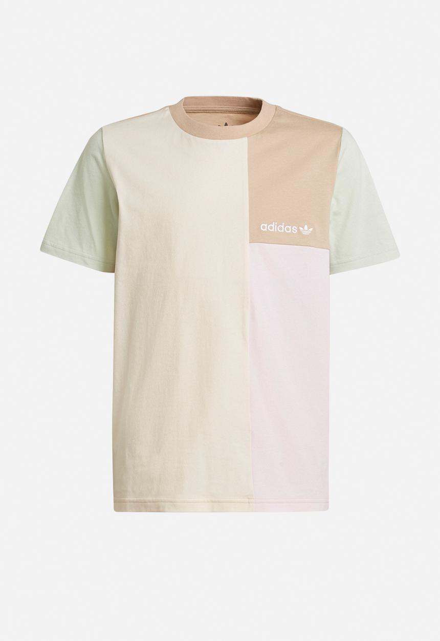 adidas Originals - Tee - magic beige, wonder white, linen green & almost pink