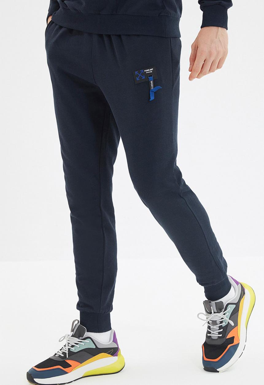 Trendyol - Printed sweatsuit - navy