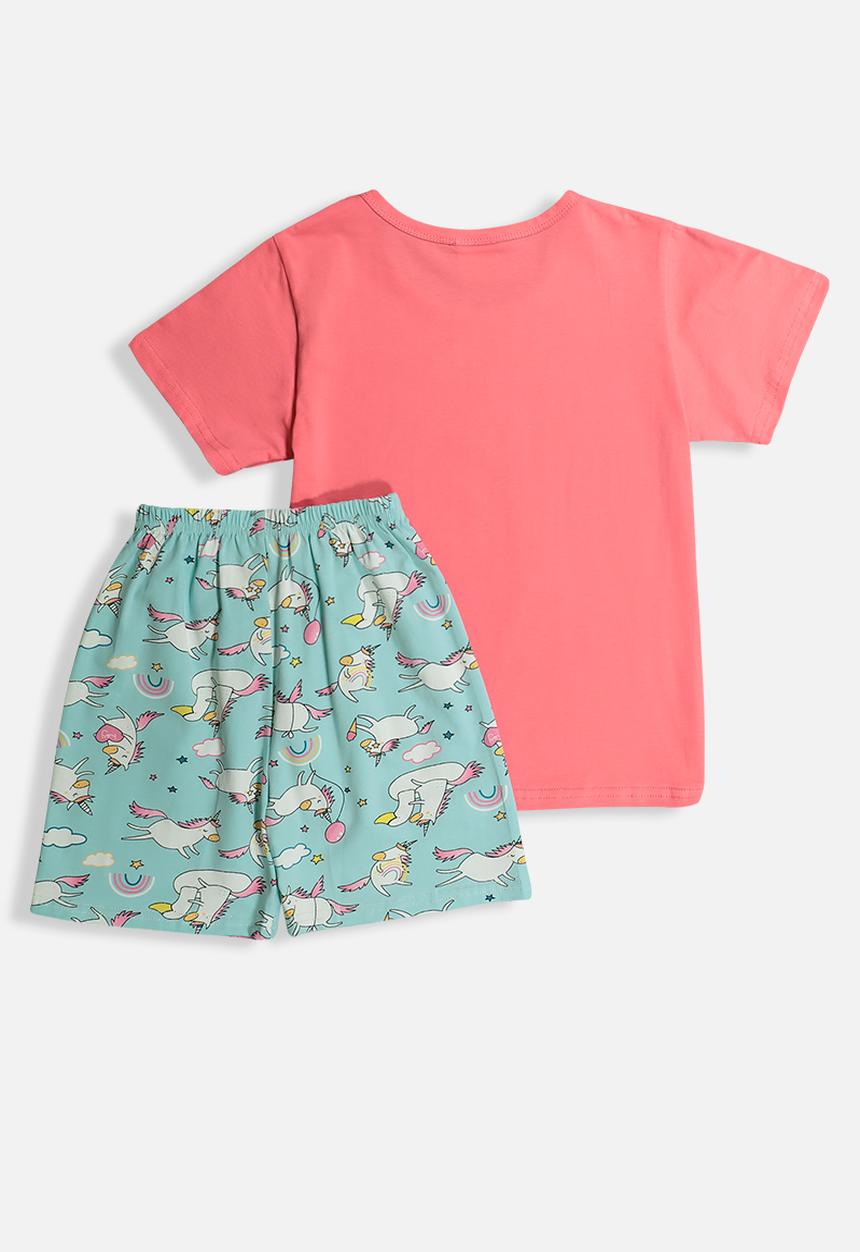 Pop Candy - Unicorn pj set - pink/blue