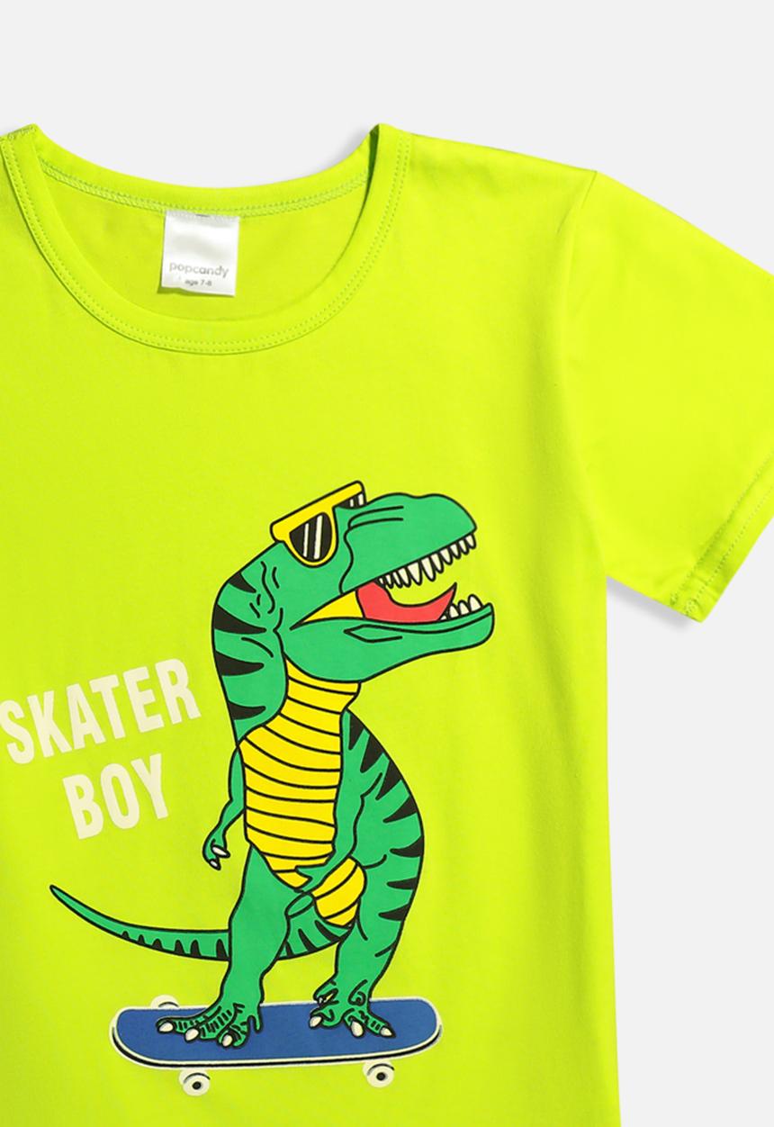 Pop Candy - Dino skater pj set - green