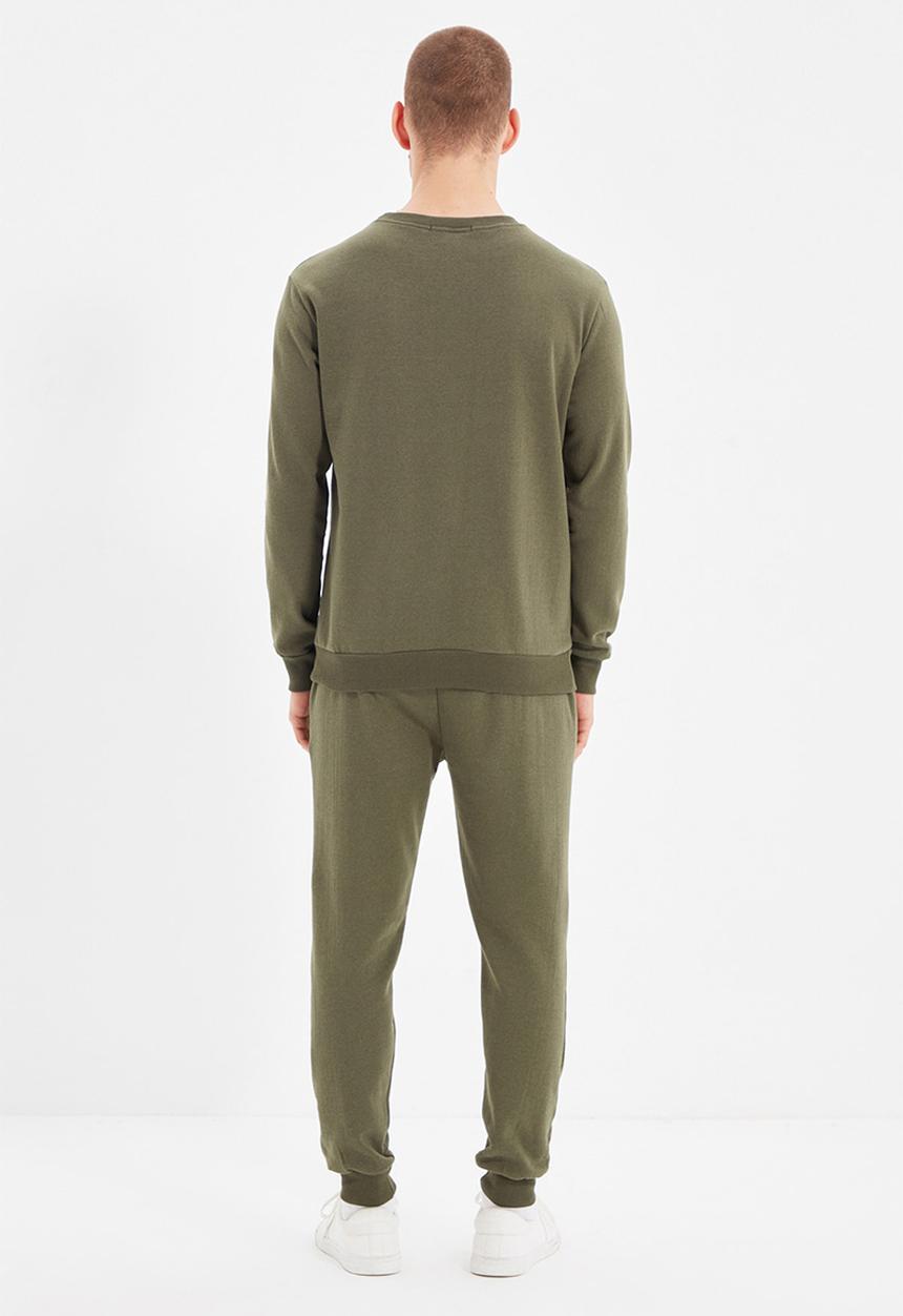 Trendyol - Printed sweatsuit - khaki