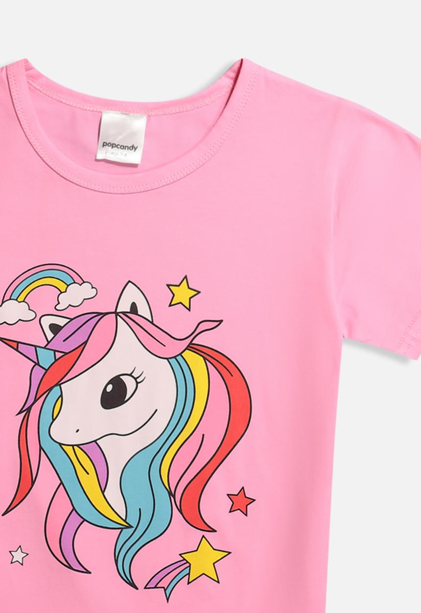Pop Candy - Unicorn pj set - pink/navy