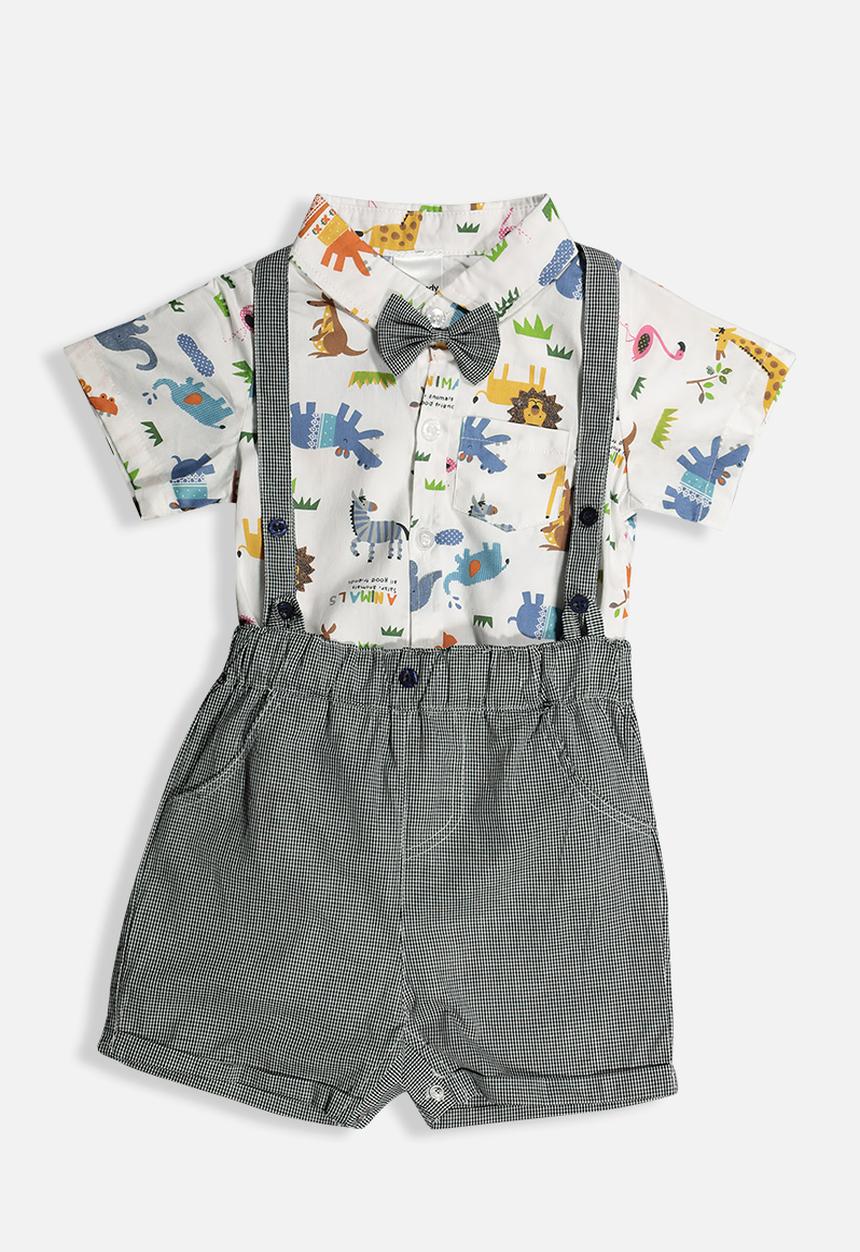 Pop Candy - Baby shirt & short set - multi