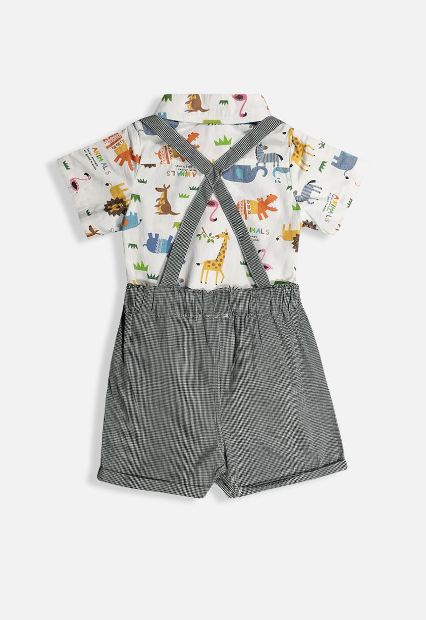 Pop Candy - Baby shirt & short set - multi