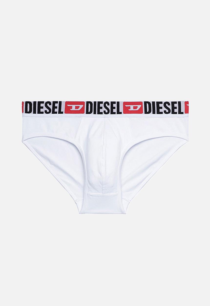 Diesel  - Umbr-andre three pack briefs - black, grey & white