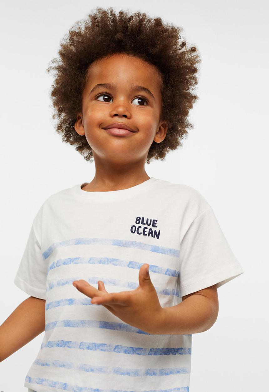 MANGO - T-shirt ocean - neutral