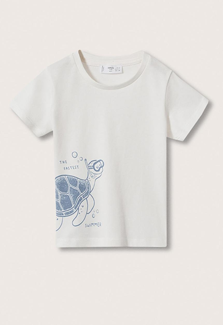 MANGO - T-shirt water - white