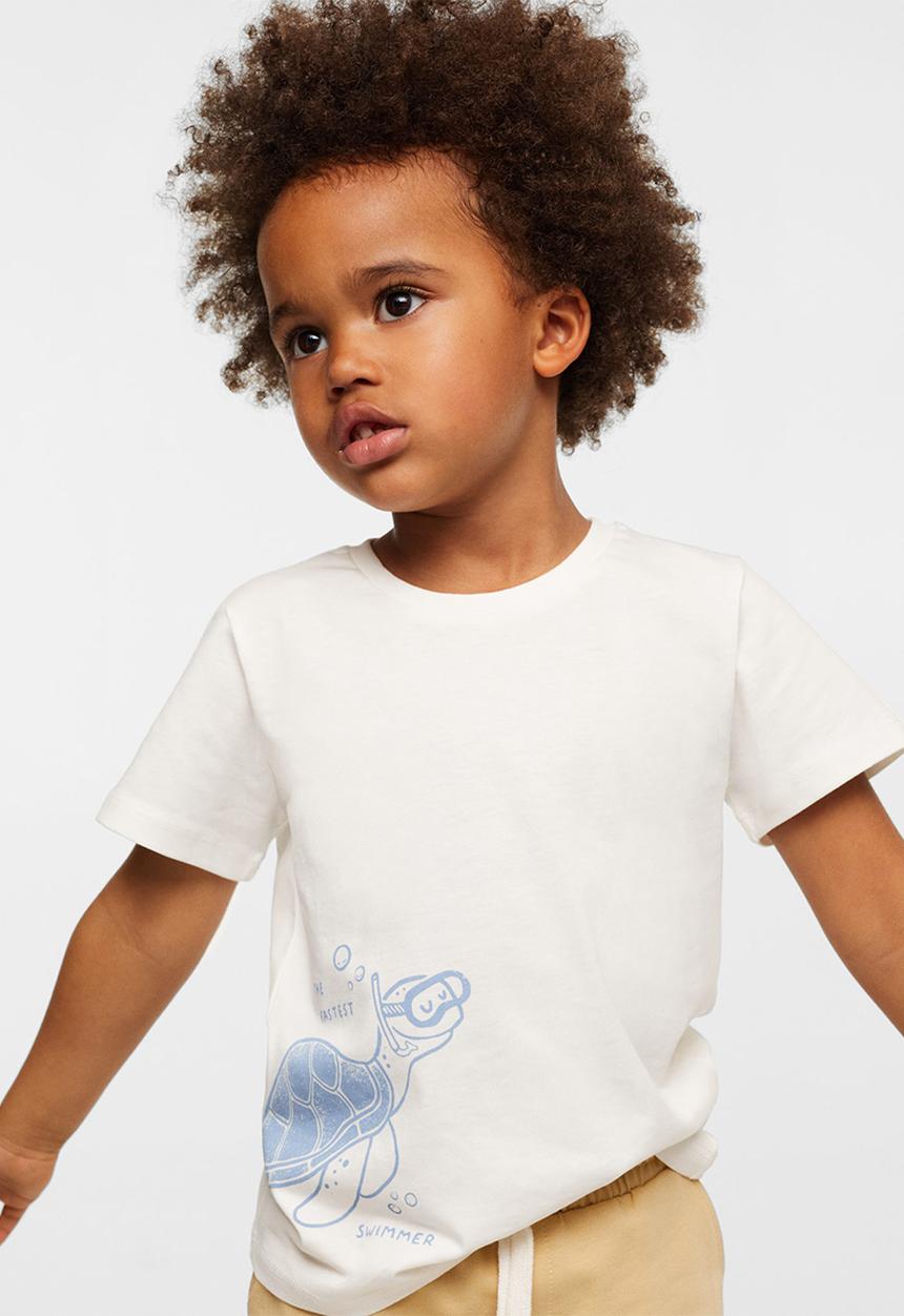MANGO - T-shirt water - white