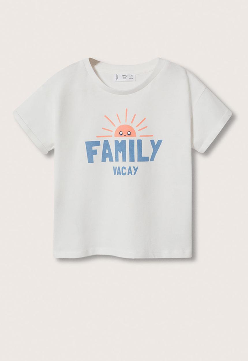 MANGO - T-shirt vacay - white