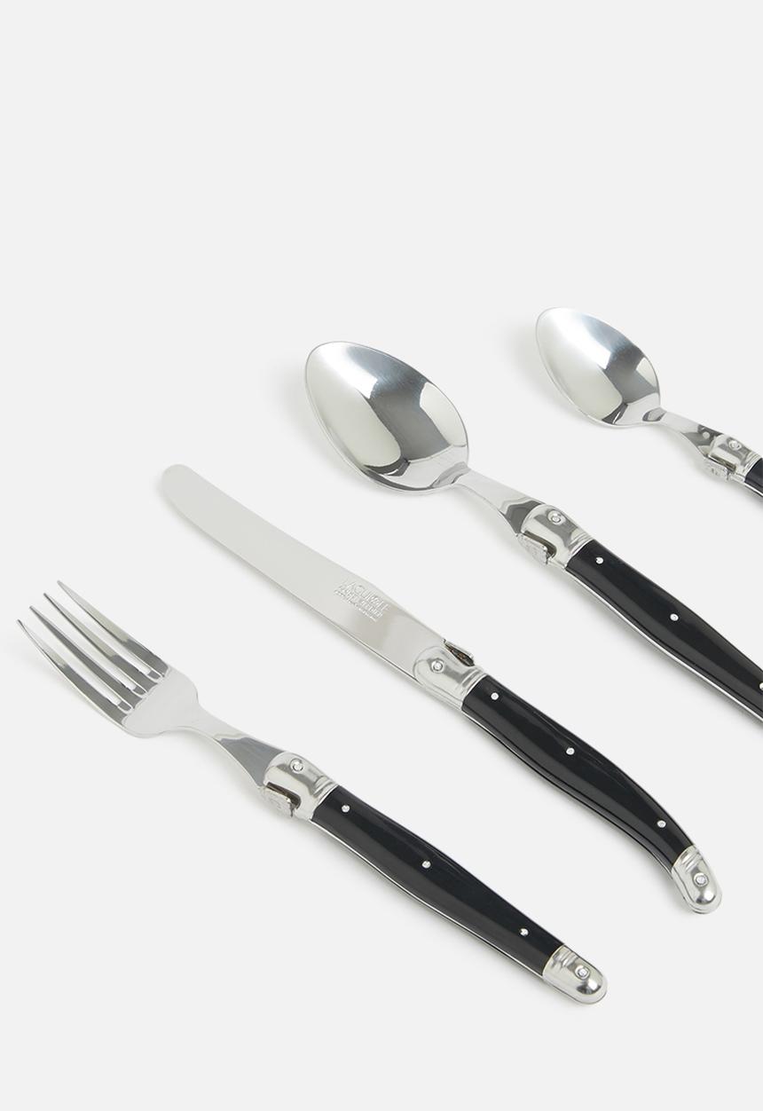 André Verdier - 24pce cutlery set - black