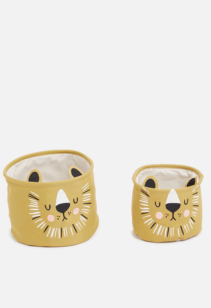 Storage Solutions - Roar basket set of 2-mustard